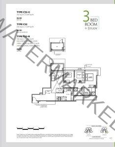 The-Lakegarden-Residences-Floor-Plan-3+Study-Type-CS2